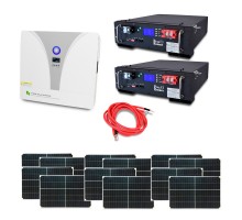 Автономная система бесперебойного питания мощностью 8 кВт с LiFePO4 АКБ и солнечными панелями