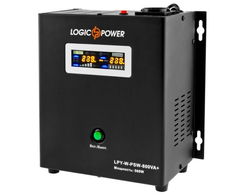 Источник бесперебойного питания Logicpower LPY-W-PSW-800 ВА / 560 Вт линейно-интерактивный с правильной синусоидой