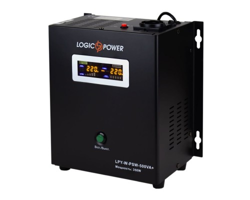Источник бесперебойного питания Logicpower LPY-W-PSW-500 ВА / 350 Вт линейно-интерактивный с правильной синусоидой