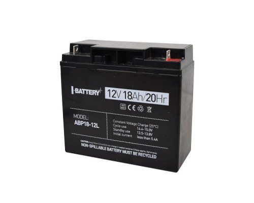 Акумулятор 12В 18 Аг для ДБЖ I-Battery ABP18-12L