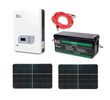 Автономная система бесперебойного питания мощностью 2.4 кВт с LiFePO4 АКБ и солнечными панелями