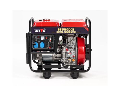 Дизельный генератор BISON BS7500DCE максимальная мощность 5.5 кВт