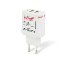 Блок питания Faraday Electronics 18W/OEM с 2 USB выходами 5V/1A+2.4A
