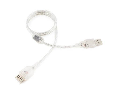 Удлинитель USB 2.0 AM/AF Cablexpert (CCF-USB2-AMAF-TR-2M) 2 метра с ферритовым кольцом