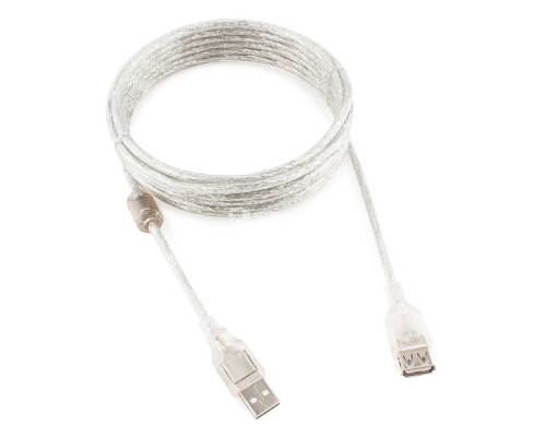 Удлинитель USB 2.0 AM/AF Cablexpert (CCF-USB2-AMAF-TR-15) 4.5 метра с ферритовым кольцом