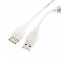Удлинитель USB 2.0 AM/AF Cablexpert (CCF-USB2-AMAF-TR-10) 3 метра с ферритовым кольцом