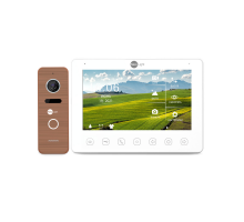 Комплект видеодомофона NeoKIT HD+ Bronze: видеодомофон 7" с детектором движения и 2 Мп видеопанель