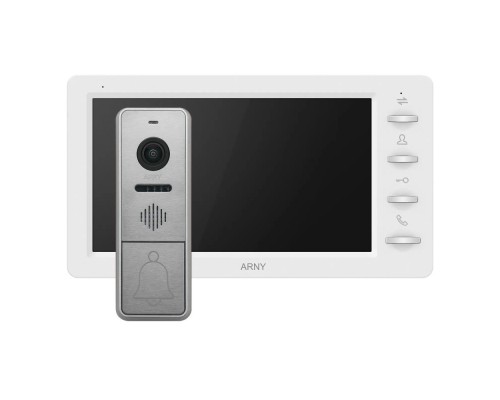 Комплект відеодомофона Arny AVD-7842 white+silver