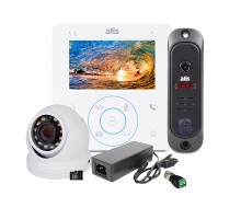 Комплект «ATIS Квартира» – Відеодомофон 4" з відеопанеллю та 2Мп MHD-відеокамерою для обмеження доступу та візуальної верифікації відвідувачів