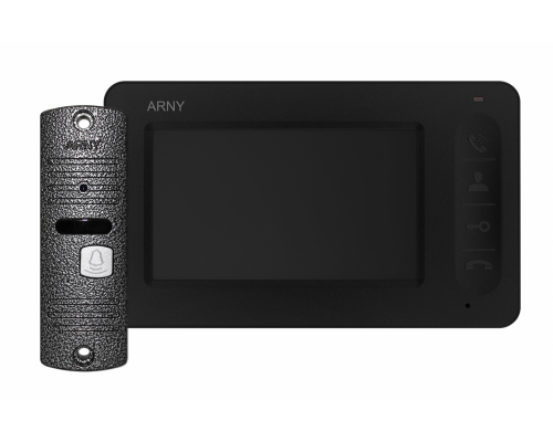 Комплект видеодомофона ARNY AVD-4005 Черный Серый