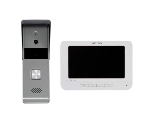 Комплект видеодомофона Hikvision DS-KIS203T: видеодомофон 7" и видеопанель