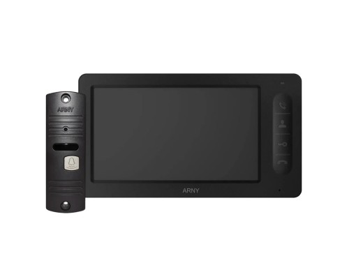 Комплект видеодомофона Arny AVD-7005 (черный/серый)