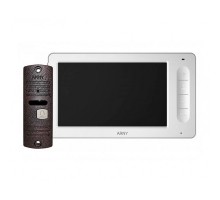 Комплект відеодомофона Arny AVD-7005 (білий/мідний)