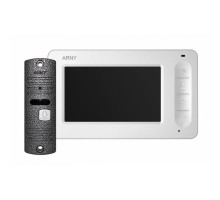 Комплект відеодомофона Arny AVD-4005 (білий/сірий)