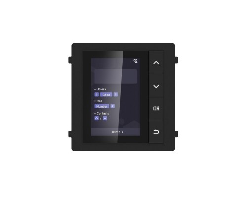Модуль с монитором Hikvision DS-KD-DIS для работы с видеопанелью DS-KD8003-IME1