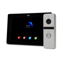 Комплект Wi-Fi видеодомофона 7" ATIS AD-770FHD/T-Black с поддержкой Tuya Smart + AT-400HD Silver