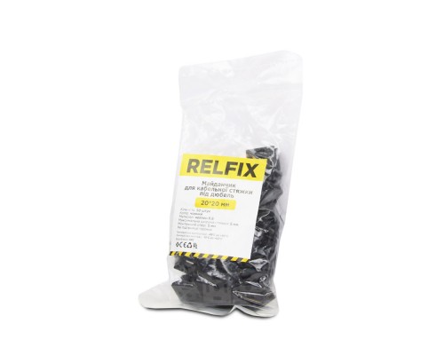 Майданчик для стяжки Relfix під дюбель (50 шт/уп) чорний