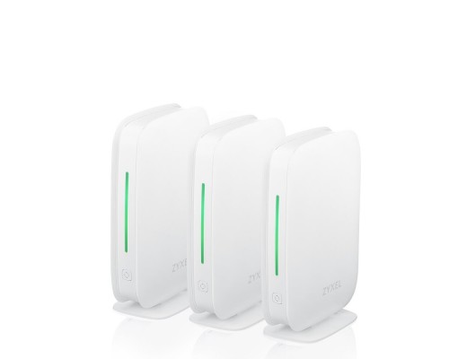 Комплект из трёх Mesh Wi-Fi маршрутизаторов ZYXEL Multy M1 AX1800, WiFi6, 1xWAN GE, 3xLAN GE, Amazon Alexa, 3 шт (WSM20-EU0301F)