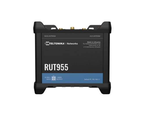Беспроводной маршрутизатор Teltonika RUT955 N300, 1xFE WAN, 3xFE LAN, 2xSIM, 4G/LTE.Cat4 (RUT955T033B0)