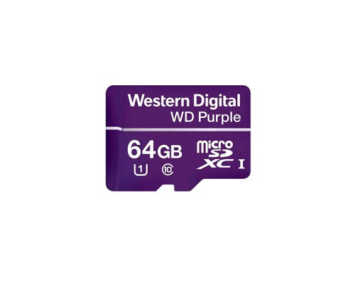Карта пам'яті MICRO SDXC 64GB UHS-I/Western Digital PURPL/WDD064G1P0A WDC