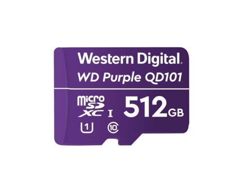 Карта пам'яті Western Digital MICRO SDXC 512GB UHS-I WDD512G1P0C WDC спеціалізована для відеоспостереження
