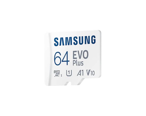 Карта пам'яті Samsung 64GB microSDXC C10 UHS-I R130MB/s Evo Plus + SD адаптер (MB-MC64KA/RU)