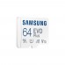Карта памяти Samsung 64GB microSDXC C10 UHS-I R130MB/s Evo Plus + SD адаптер (MB-MC64KA/RU)