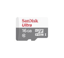 Карта пам'яті з адаптеором SanDisk MICRO SDHC 16GB UHS-I SDSQUNS-016G-GN3MA