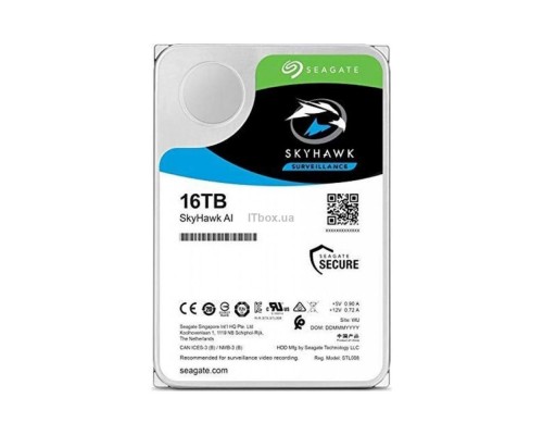 Жесткий диск 16 TB Seagate SkyHawk AI ST16000VE0002 для видеонаблюдения