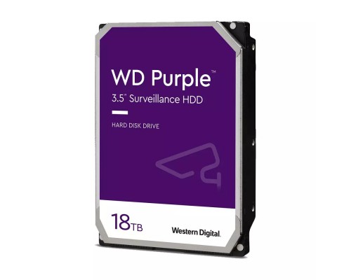 Жесткий диск 18TB Western Digital Purple WD180PURZ для видеонаблюдения