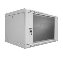 Шкаф серверный SteelNet 6U 600 x 450 для сетевого оборудования (стекло, серый)