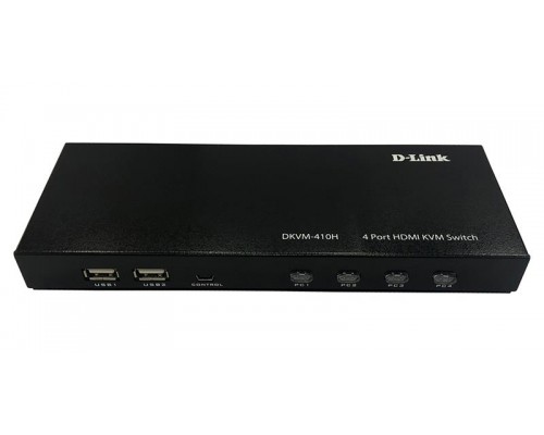 KVM-переключатель D-Link DKVM-410H 4xHDMI,4xUSB