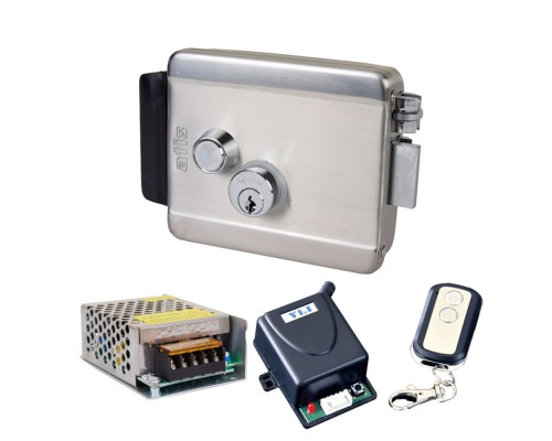 Комплект контроля доступа с электромеханическим замком ATIS Lock SS, радиоконтроллером Yli Electronic WBK-400-1-12, блоком питания Full Energy BGM-123Pro 12 В / 3 А