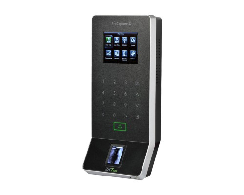 Біометричний термінал ZKTeco PROCAPTURE-X зі зчитувачем відбитка пальця, карт EM-Marine, з Wi-Fi