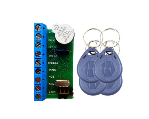 Комплект контроллер NM-Z5R (1шт) + RFID KEYFOB EM-Blue (4шт)