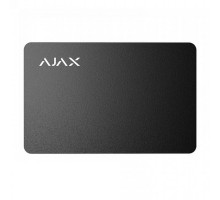 Защищенная бесконтактная карта Ajax Pass black (комплект 10 шт.) для клавиатуры KeyPad Plus