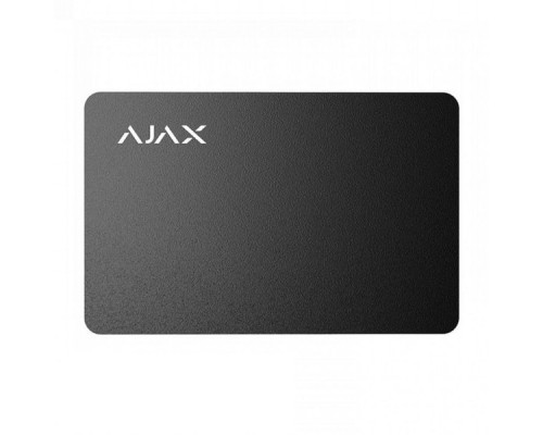 Защищенная бесконтактная карта Ajax Pass black (комплект 100 шт.) для клавиатуры KeyPad Plus