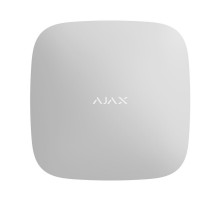 Інтелектуальна централь Ajax Hub 2 Plus white з підтримкою 2 SIM-карт, LTE і Wi-Fi, підтримкою датчиків з фотофіксацією тривог