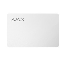 Захищена безконтактна картка Ajax Pass white (комплект 100 шт.) для клавіатури KeyPad Plus