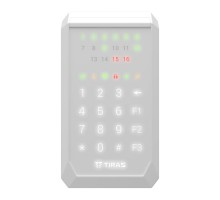 Сенсорна клавіатура TIRAS Technologies K-PAD16+ (white) для керування охоронною системою Orion NOVA II