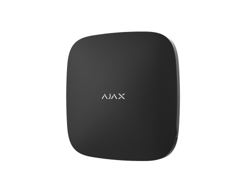 Інтелектуальна централь Ajax Hub 2 Plus black з підтримкою 2 SIM-карт, LTE і Wi-Fi, підтримкою датчиків з фотофіксацією тривог