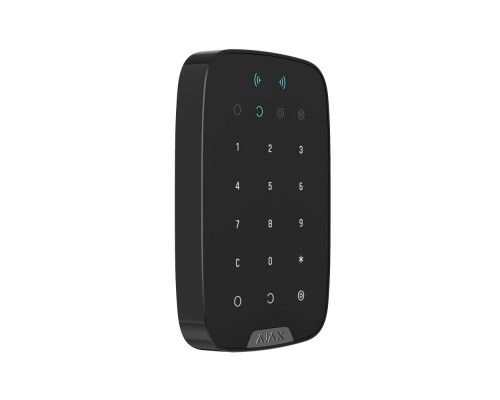 Беспроводная сенсорная клавиатура Ajax Keypad Plus black со считывателем карт Pass и брелоков Tag