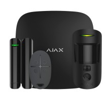 Комплект беспроводной сигнализации Ajax StarterKit Cam Plus (8EU) UA black с фотоверификацией тревог и поддержкой LTE