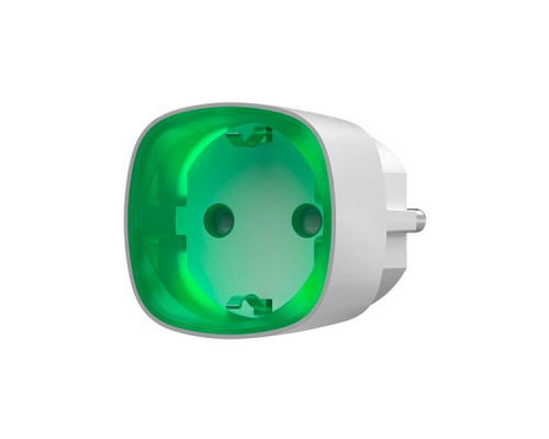 Радіокерована розумна розетка Ajax Socket white з лічильником енергоспоживання