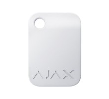 Защищенный бесконтактный брелок Ajax Tag white (комплект 100 шт.) для клавиатуры KeyPad Plus