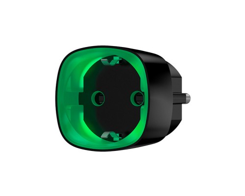 Радіокерована розумна розетка Ajax Socket black з лічильником енергоспоживання