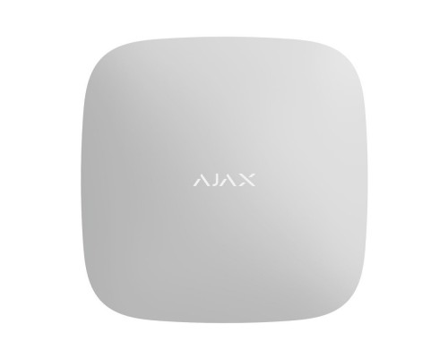 Інтелектуальна централь Ajax Hub Plus white з підтримкою 2 SIM-карт і Wi-Fi