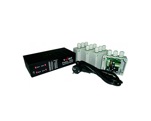Комплект підсилювачів TWIST PWA-4-HDL для чотирьохканольної передачі відеосігналу по кручений парі