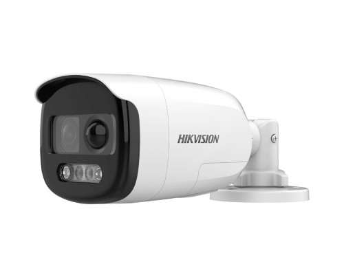 HD-TVI видеокамера 2 Мп Hikvision DS-2CE12DFT-PIRXOF (3.6 мм) ColorVu с PIR датчиком и сиреной для системы видеонаблюдения