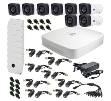 Комплект видеонаблюдения для улицы 2 Мп на 8 видеокамер